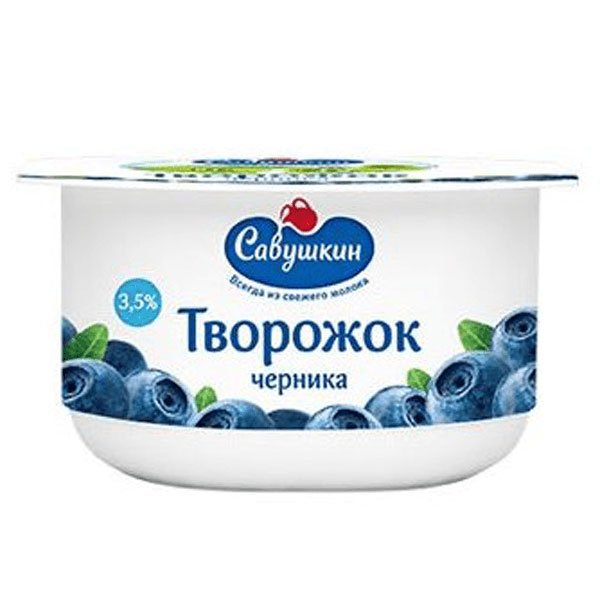 Curd Dessert Blueberry 3.5% – 4.23 oz (120gr)